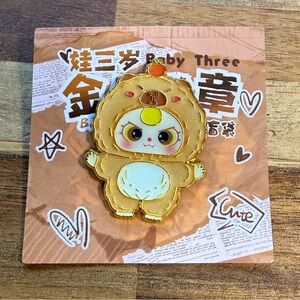 Baby Three Capybara Enamel Pin